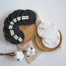 Load image into Gallery viewer, Reusable Cotton Rounds - Cotton + Bamboo Set
